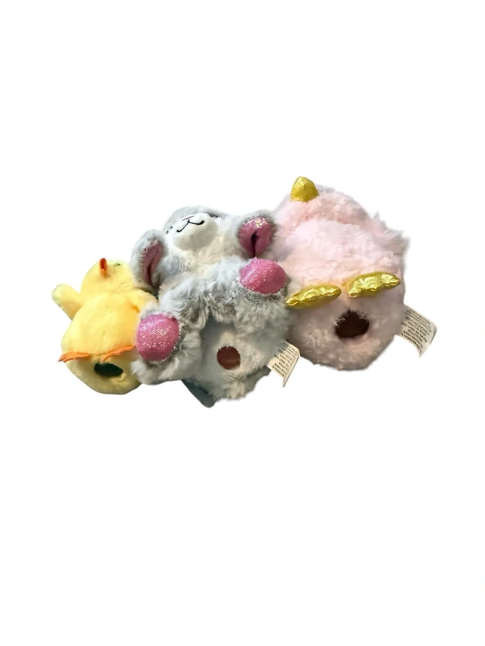 Poopchi’s Friends Plush Toy Lot of 3 Bunnies/chicks